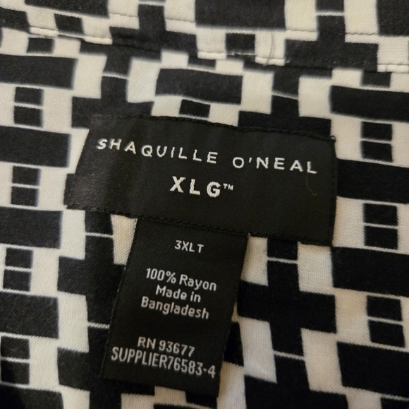 3XL Shaquille O'Neal XLG Brand Botton Down Shirt For Men - Picture 1 of 7